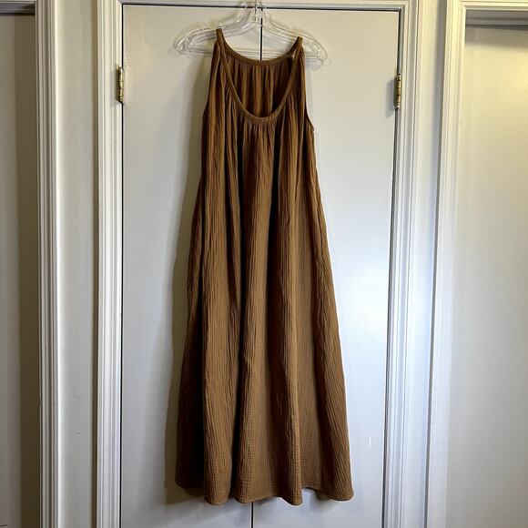 jenni kayne drift midi dress terracotta size S cotton - Picture 5 of 5